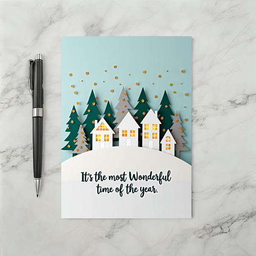 Wonderful Christmas Holiday Card