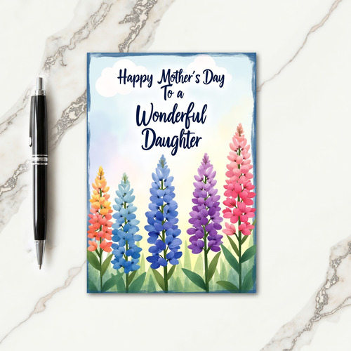 Wonderful Daughter Day Card