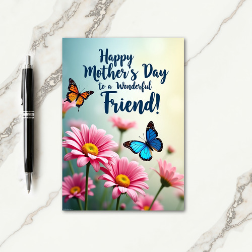Wonderful Friend Spring Card