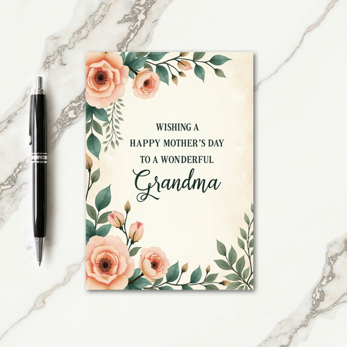 Wonderful Grandma Day Card