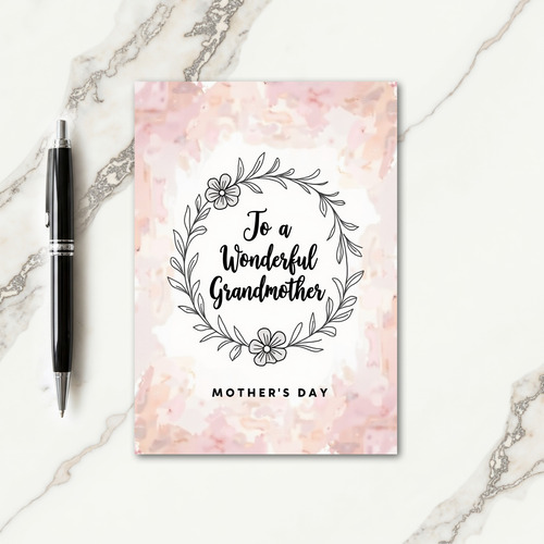 Wonderful Grandmothers Day Card