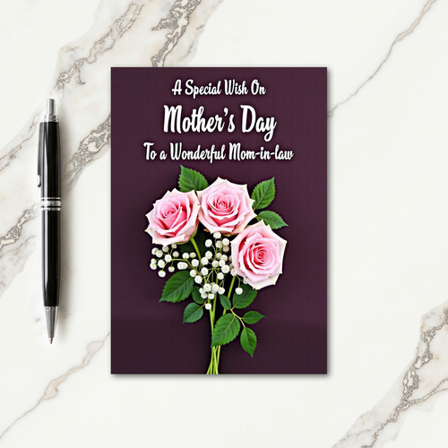Wonderful Mom Mothers Day Card