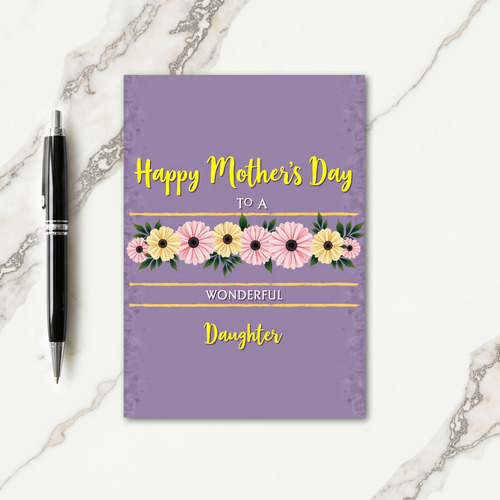 Wonderful Mothers Day Bouquet Card