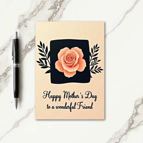Wonderful Mothers Day Rose Card