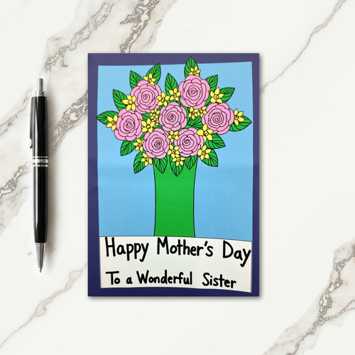 Wonderful Sisters Day Art Card