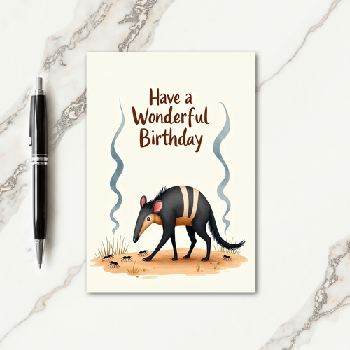 Wonderful Striped Creature Card