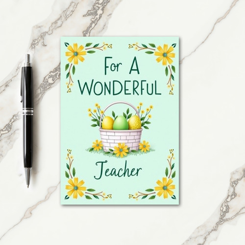 Wonderful Teacher Card