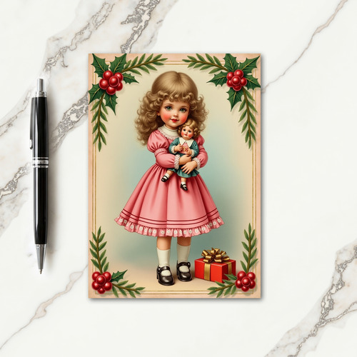 Wonderous Christmas Girl Card