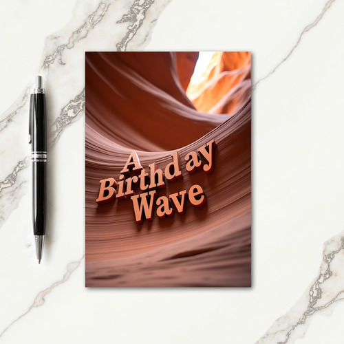 Wondrous Canyon Birthday Card