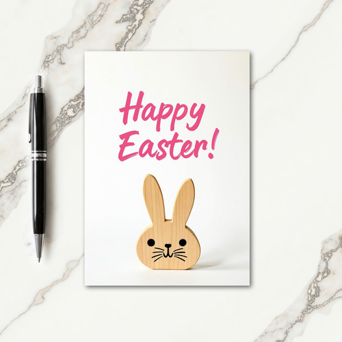 Wooden Friend Easter Card