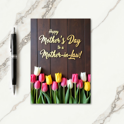 Wooden Mothers Day Love Card