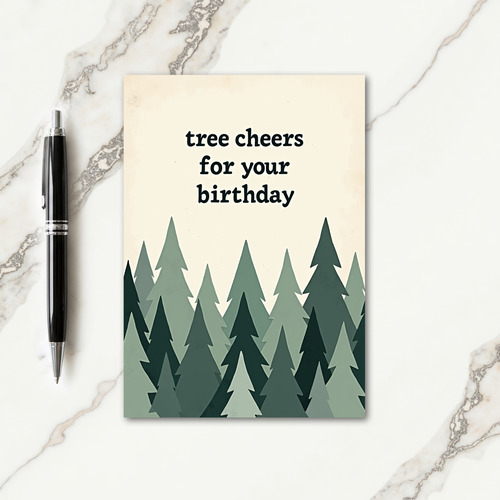 Woodland Birthday Art Card