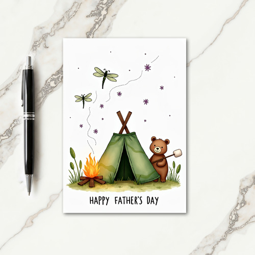 Woodland Creature Fathers Day Card