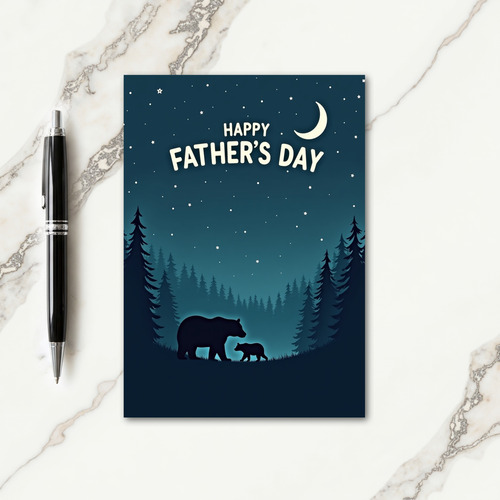 Woodland Fathers Day Art Card