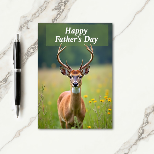 Woodland Fathers Day Deer Card