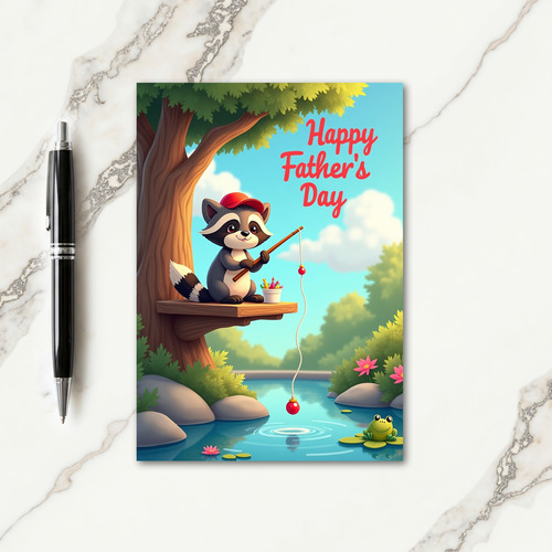 Woodland Fathers Day Gifts Card
