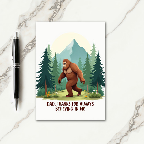 Woodland Fathers Day Tribute Card