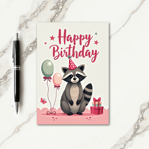 Woodland Gifts Birthday Card