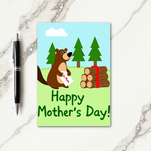 Woodland Happy Mothers Day Card