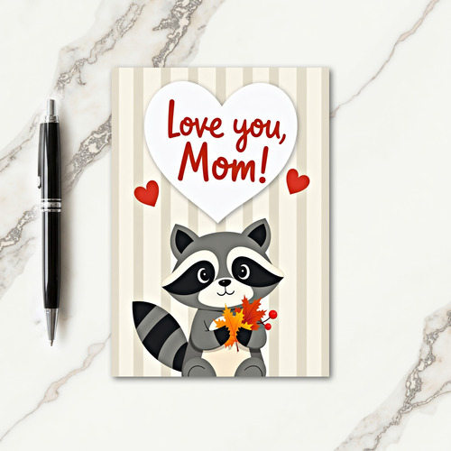 Woodland Love Mom Card