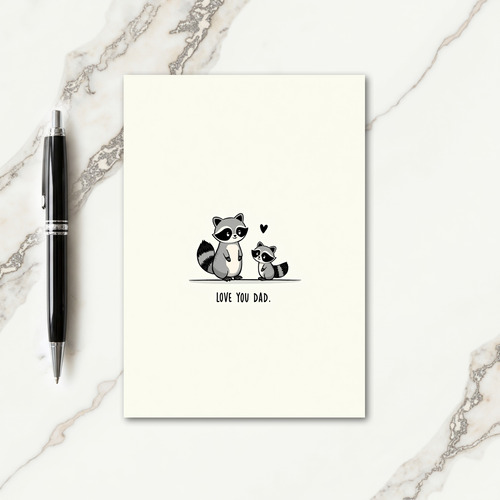Woodland Love You Dad Card