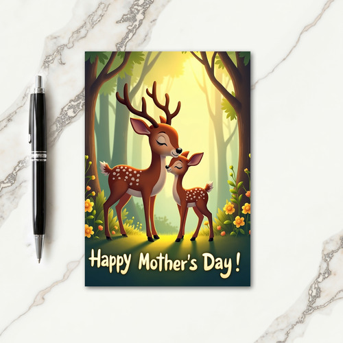Woodland Mother Love Day Card