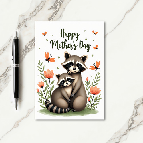 Woodland Mothers Day Art Card