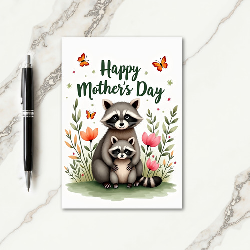 Woodland Mothers Day Scene Card