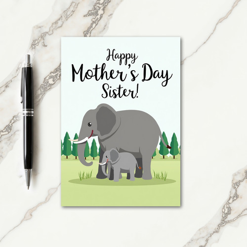 Woodland Mothers Day Sister Card