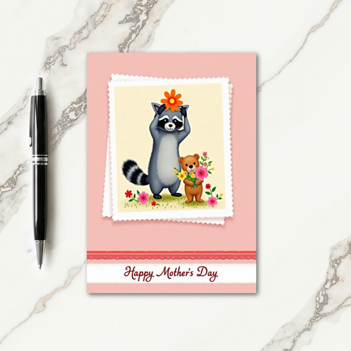 Woodland Mothers Day Story Card