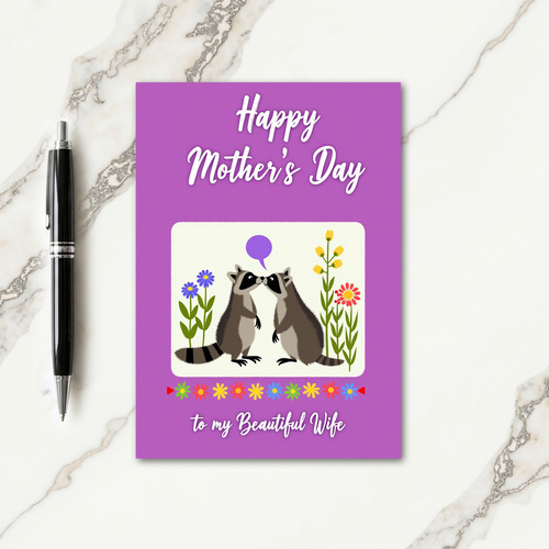 Woodland Mothers Love Day Card