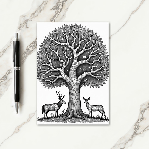 Woodland Peace Fathers Day Card