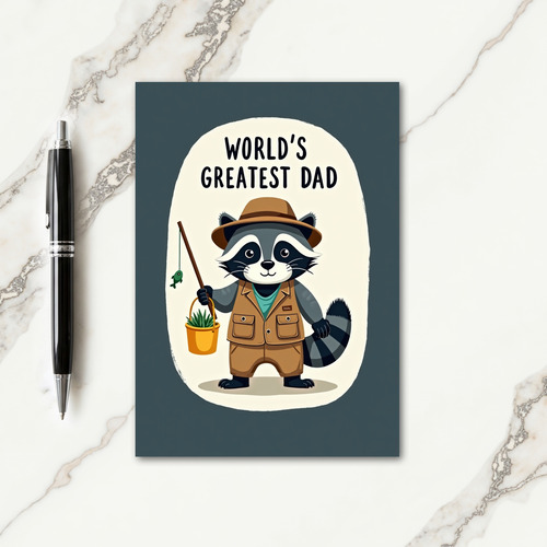 Woodland Worlds Greatest Dad Card