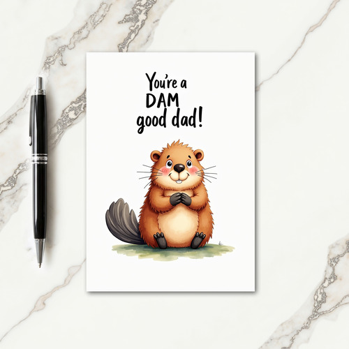 Woodland Youre A Dam Good Dad Card