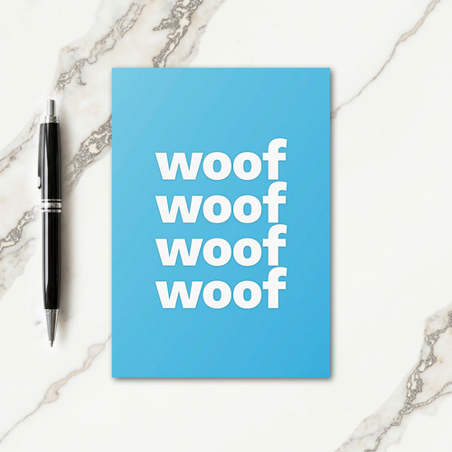 Woof Pattern Fathers Day Card