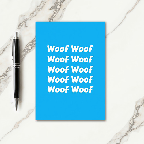Woof Woof Mothers Day Art Card