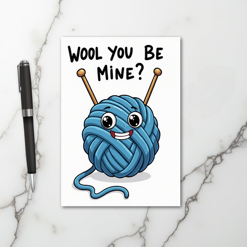 Wool You Be Mine Yarn Card