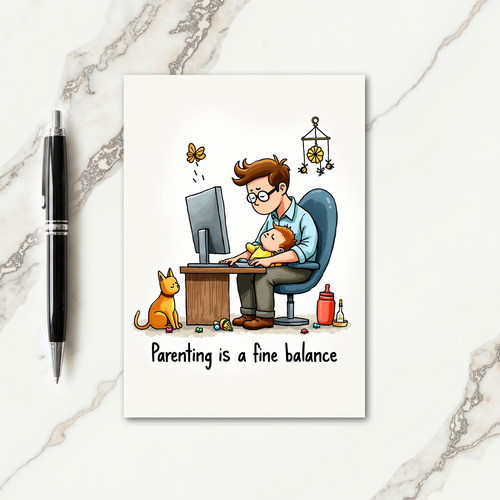 Working Dad Sweet Fathers Day Card