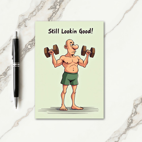 Workout Fathers Day Card
