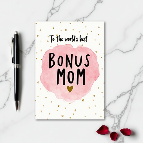 World Best Bonus Mom Card