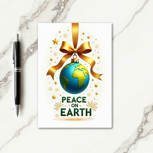 World Ornament Christmas Card