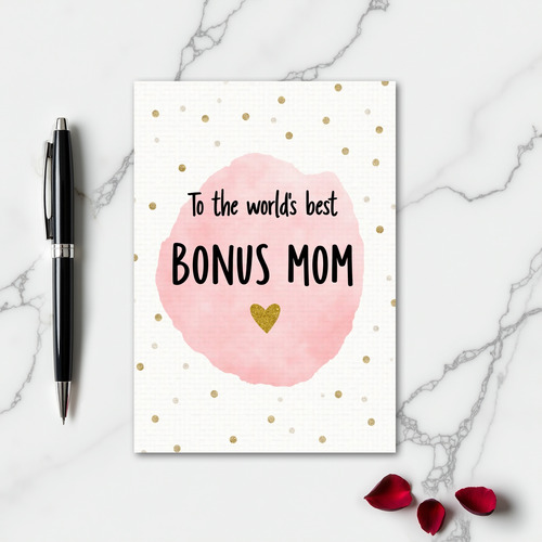 Worlds Best Bonus Mom Card