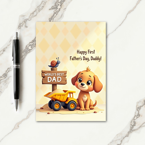 Worlds Best Dad First Card