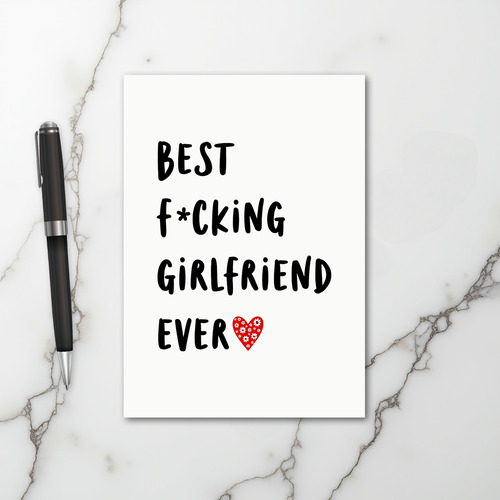 Worlds Best Girlfriend Ever Card