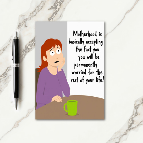 Worried Mothers Day Art Card