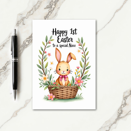 Woven Basket Friend Spring Card