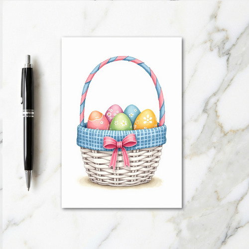 Woven Basket Greeting Card