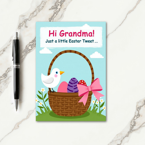Woven Basket Pattern Card