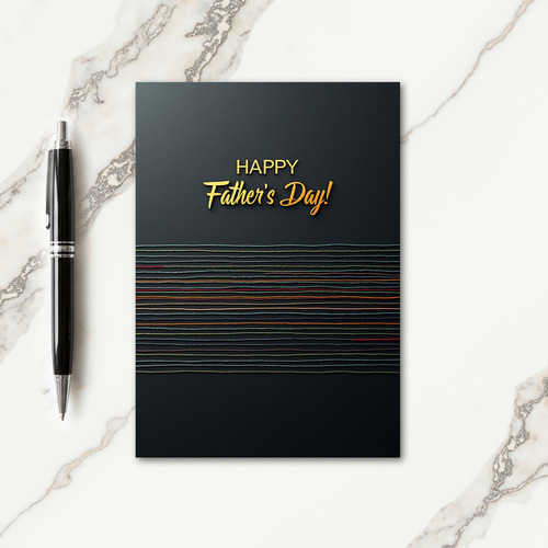 Woven Threads Fathers Day Card