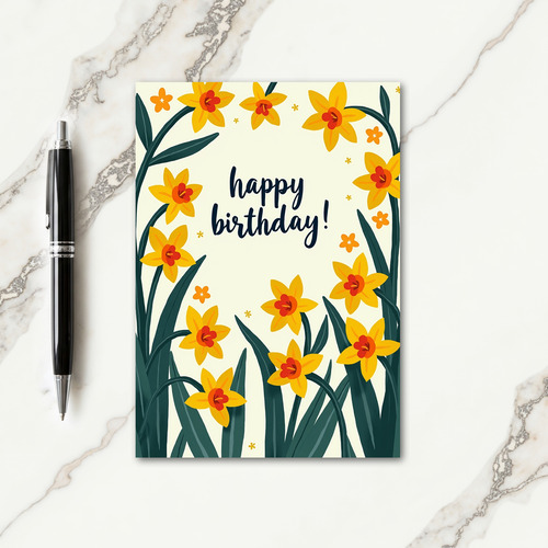 Wreath Style Birthday Card